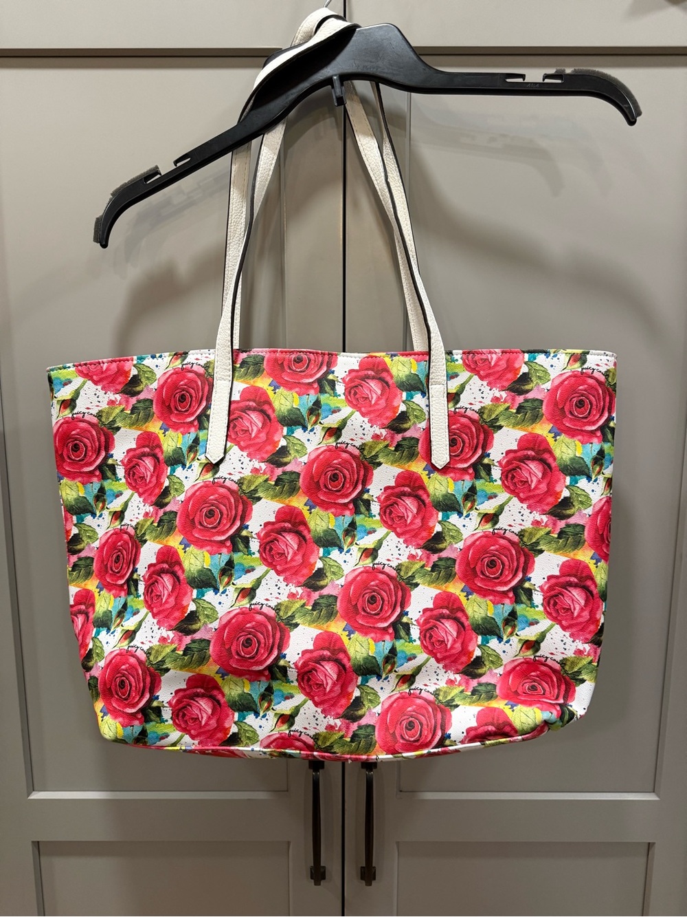 Juicy Couture Floral Tote Bag in Red and White - Picture 4 of 4